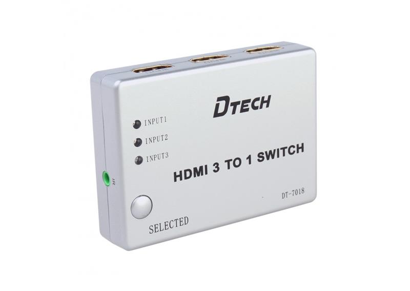 SWITCH HDMI 3 - 1 DTECH (DT-7018) 318HP